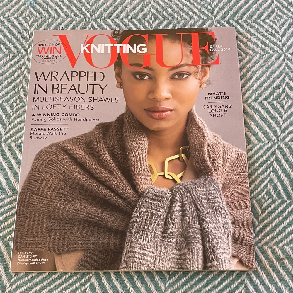 Vogue Knitting Magazine Early Fall 2019
3 for $20 bundle on all Vogue magazines